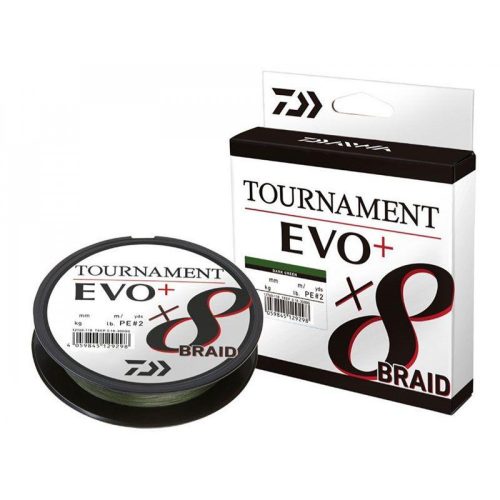 Daiwa Tournament X8 Braid Evo+ Dark Green 135m 0,14mm 10,2Kg Fonott Zsinór (12760-014)