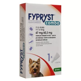   Fypryst Combo Small Spot On  2-10kg 0,67ml 67mg ampulla  kullancs és bolha elleni csepp Kutyáknak