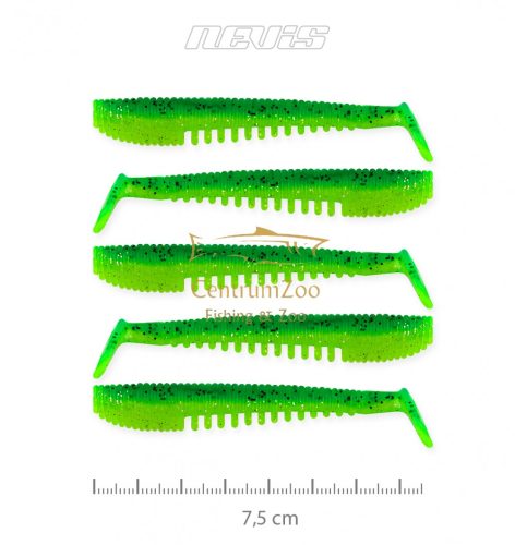 Impulse Shad 7.5Cm 5Db Gumihal (9721-843) Zöld Flitter