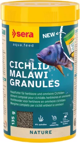 Sera Cichlid Malawi Granules sügértáp 1000ml (000396)