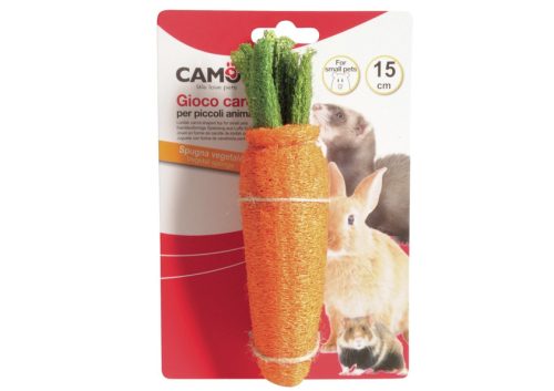 Camon Loofah Carrot Toy répa alakú játék kisrágcsálóknak (H422/B)