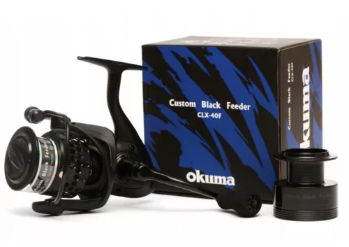 Okuma Custom Black Baitfeeder CLX-40F 7+1Bb - Alu feeder orsó (CLX-40F)