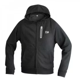   Daiwa Original D-Vec Black Hoodie With Zipper Pulóver XL (18295-840)