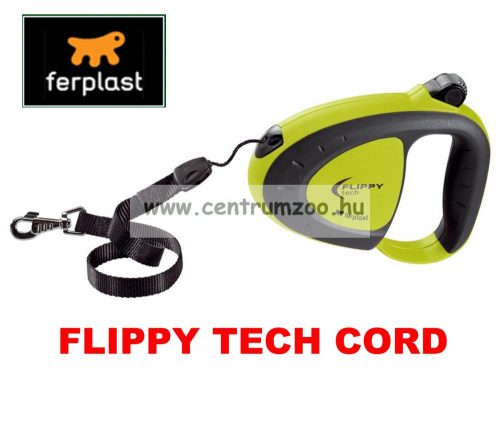 Ferplast Flippy Tech Deluxe Cord Small Green Zsinóros Póráz - Zöld