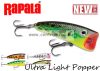 Rapala ULP04 Ultra Light Popper 4cm 3g felszíni wobbler - GLTU színben