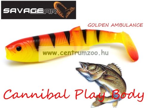 Savage Gear Lb Cannibal Play Body  6,8Cm Gumihal Golden Ambulance (61842)