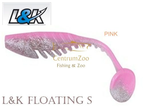L&K Floating Shad gumihal 4,5cm 5db csomagban - szín Pink (87175-302)