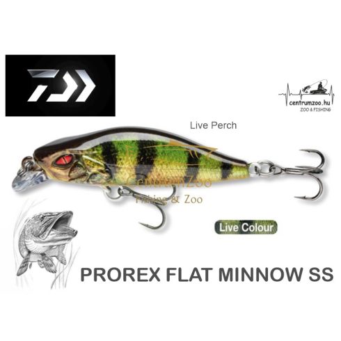 4,8g Daiwa-prorex Flat Minnow 50ss 5cm Live Minnow