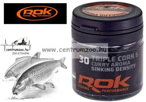 Rok Fishing Performance - Triple Corn Small - Lebegő Gumikukorica  30Db - Curry Fekete (000606)