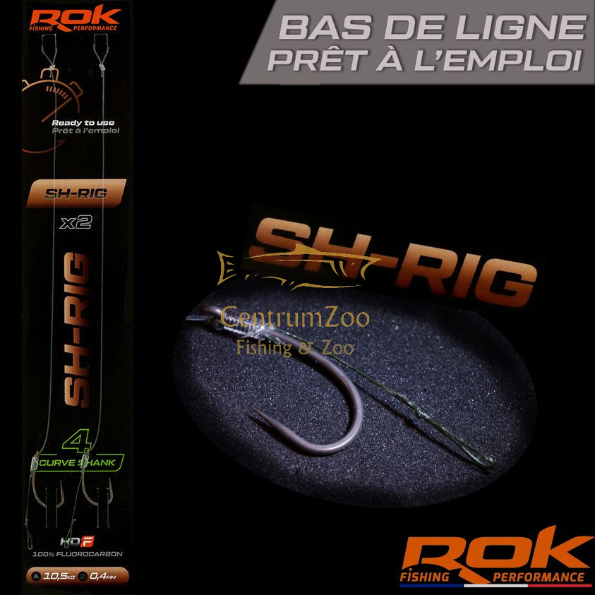 Image of Rok Fishing Sh-Rig Curve Shank - No6 2Db (060921) Előkötött Bojlis Horog