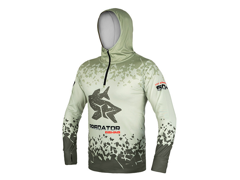 Image of Delphin UV Armor 50+ Kapucnis hosszúujjú póló Predator XXXL (101005496)