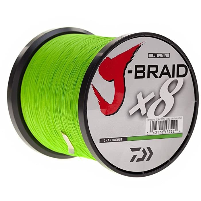 Image of Daiwa J-Braid X8 Braid Chartreuse 1500m 0,18mm fonott zsinór (12750-218)
