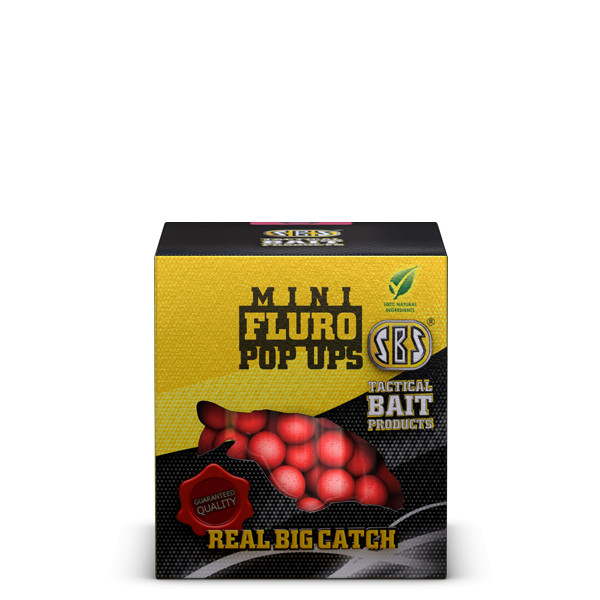 Image of Sbs Mini Fluro Pop Ups Lebegő Mini Bojli 20g Peach - barack (25061)