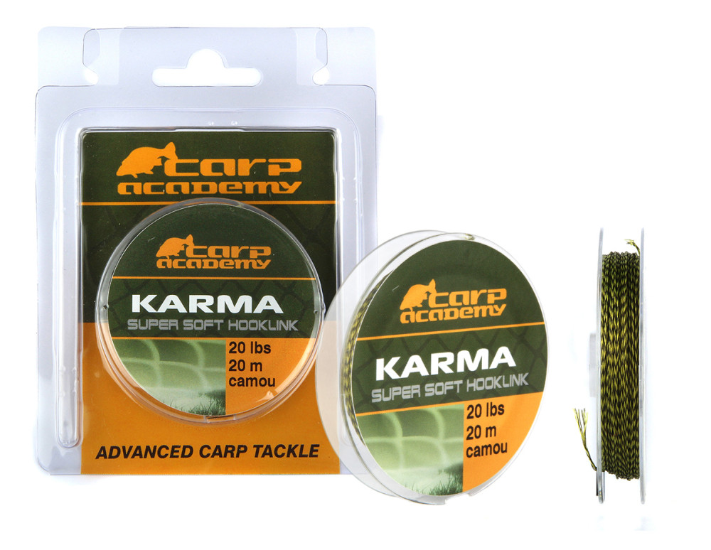 Image of Carp Academy Karma Hooklink 20m 15lb 6,8kg camo (3311-015)