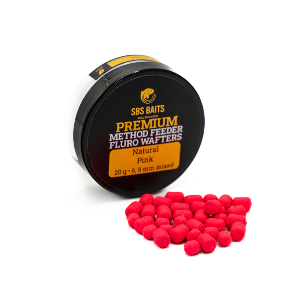 Image of Sbs Premium Method Feeder Fluoro Wafters 6,8mm 20G - M1 (pink)