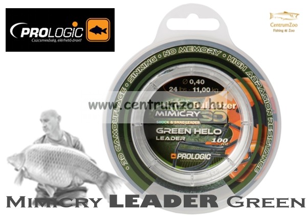 Image of Prologic Mimicry Leader 100M 0.60Mm 21,3Kg 44Lb Mimicry Green (57092)