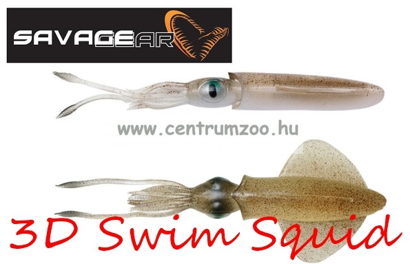 Image of Savage Gear 3D Swim Squid 9.5Cm 5G Sinking Green Eye 4Pcs (63855)