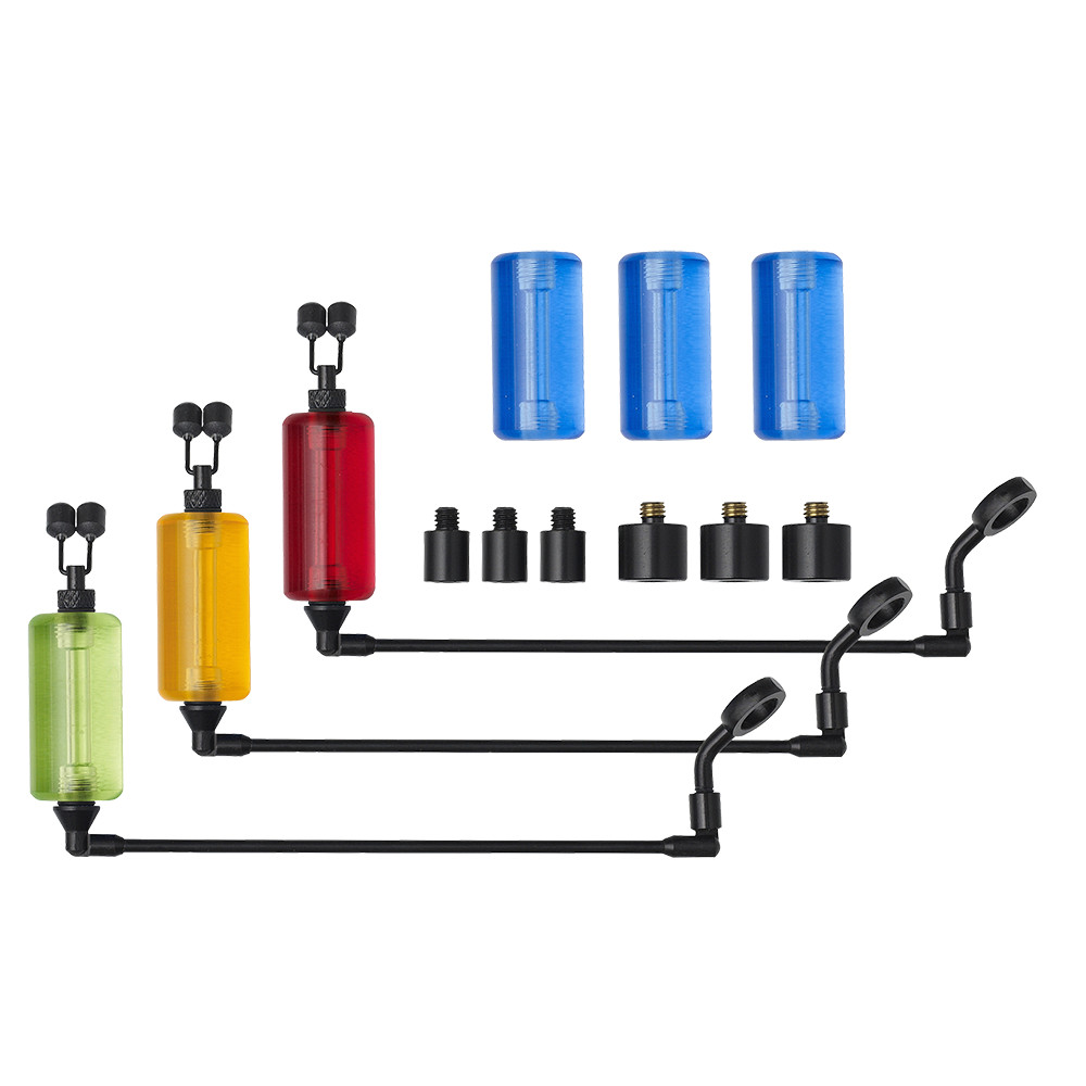 Image of Prologic K1 Mega Swing Arm Kit 3 Rod Red Yellow Green - Plus 3 Blue (72711)