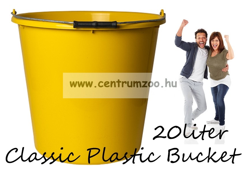 Image of Vödör Classic Plastic Bucket - Általános Használatú Vödör 20L (75097-133) Sárga