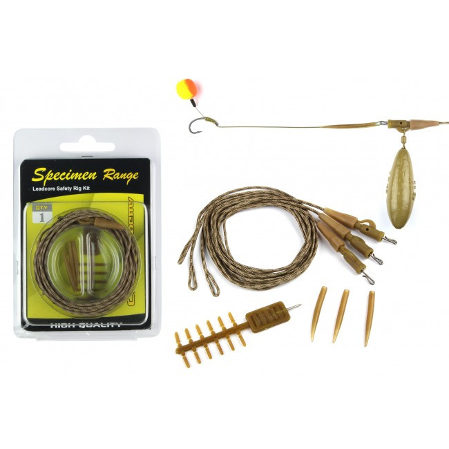 Image of Carp Academy Komplett végszerelék-ólombetétes zsinóron 3db 35lb (8100-052)