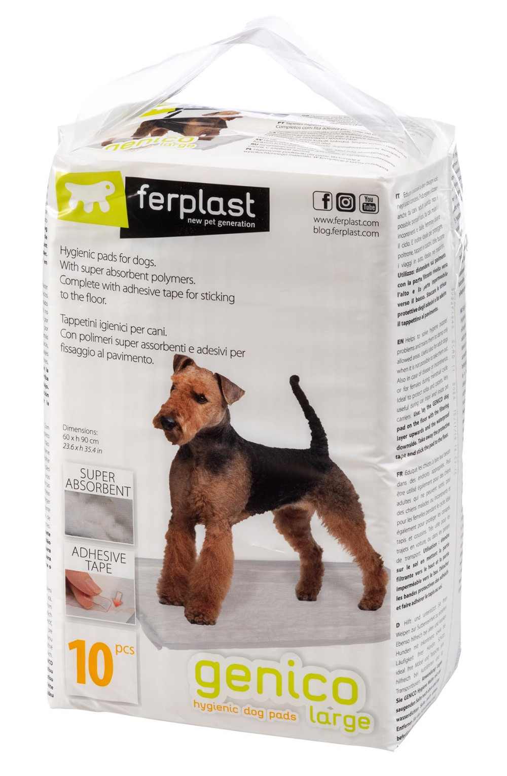 Image of Ferplast Genico Large Higiéniai alátét kutyapelenka 10db (85332811)