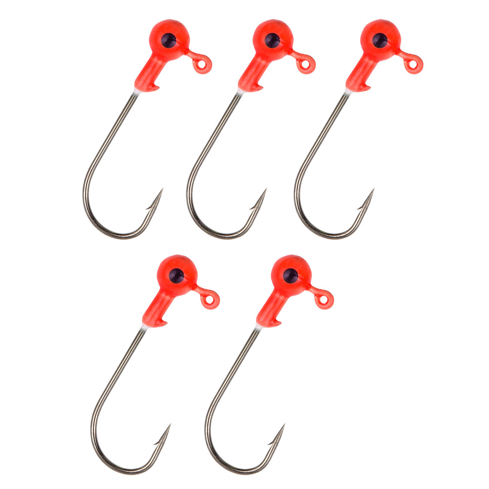 Image of Nevis Master Twister Jig Heads 7g size 5/0 - 5db Jigfejes horog (8560-752) Piros