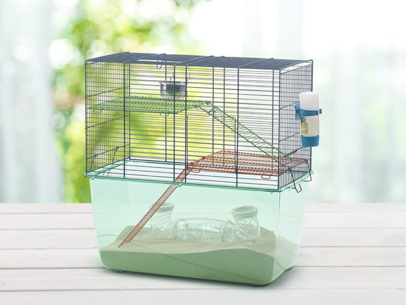 Image of Savic Habitat Metro Gerbil Hamster bújkálós egér és hörcsög ketrec 42,5x38x23cm (A5070)