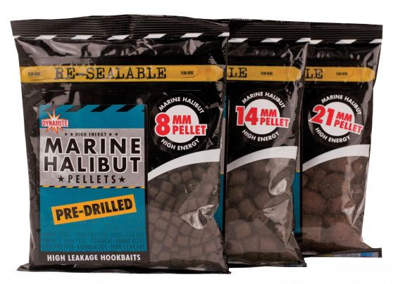 Image of Dynamite Baits Marine Halibut 21mm fúrt pellet 900g (DY095 )