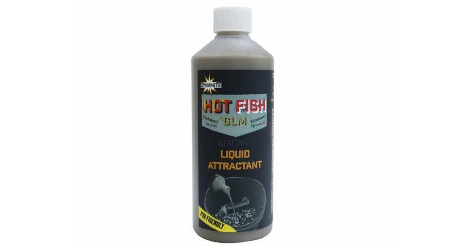 Image of Dynamite Baits Hot Fish GLM Liquid Attractant 500ml (DY1016)