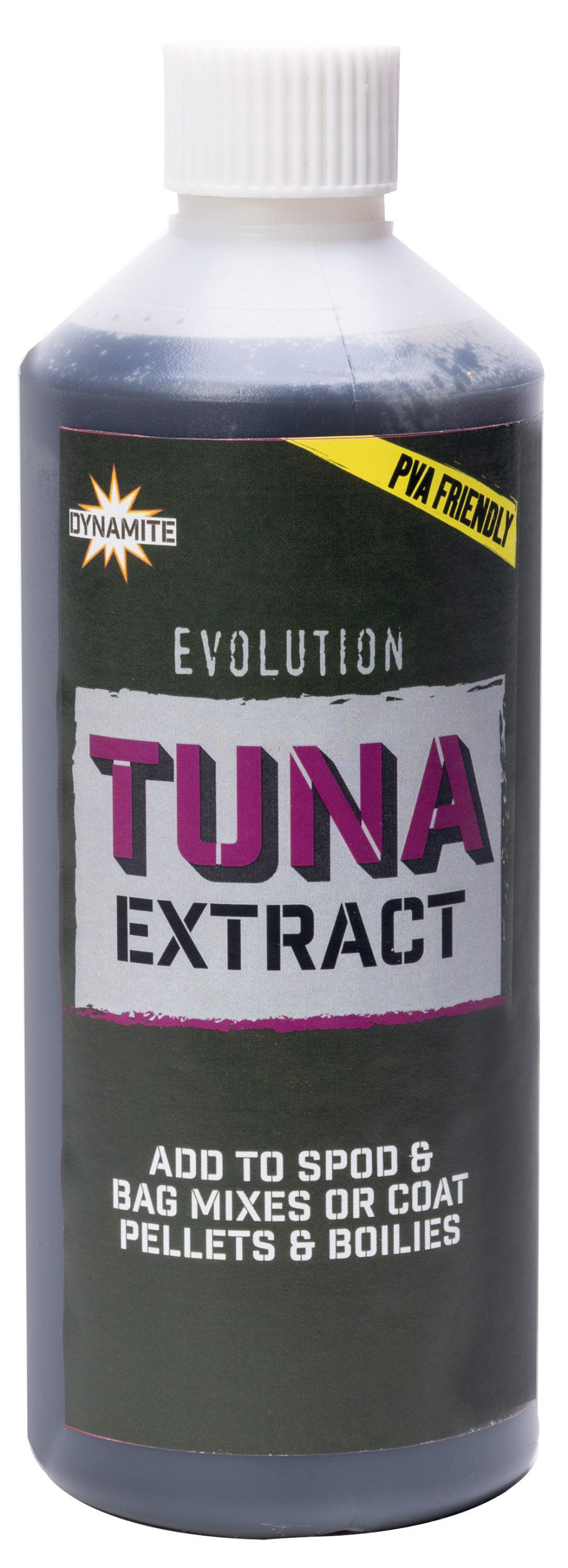Image of Dynamite Baits Hydrolysed Evolution Tuna Extract Liquid Carp Food 500ml aroma (DY1245)