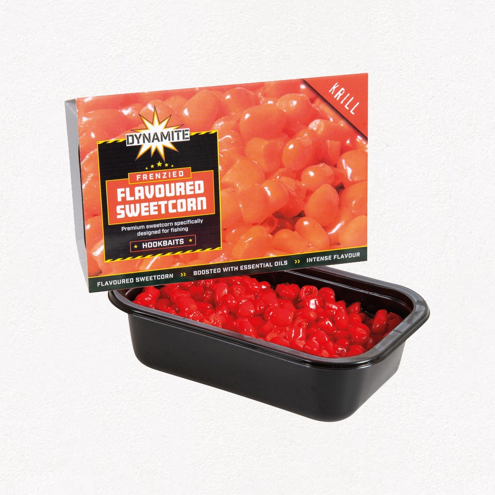 Image of Dynamite Baits Frenzied Flavoured Sweetcorn Krill Red 200g csemegekukorica (ADY041307)