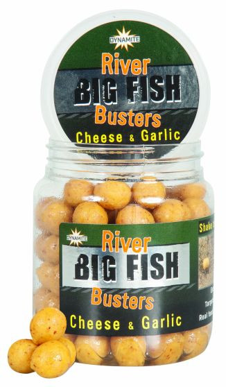 Image of Dynamite Baits Big Fish River Hookbaits - Cheese &amp; Garlic Busters (DY1386)