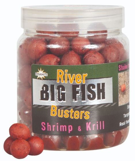 Image of Dynamite Baits Big Fish River Busters Hookbaits Shrimp &amp; Krill (DY1387)