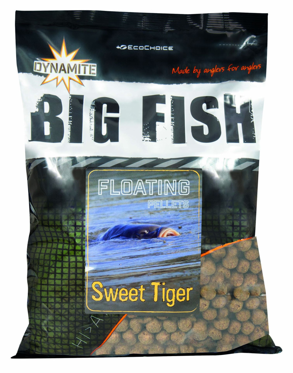 Image of Dynamite Baits Big Fish Floating Pellets Sweet Tiger 1,1kg 11mm lebegő pellet (DY1481) édes tigrismogyoró