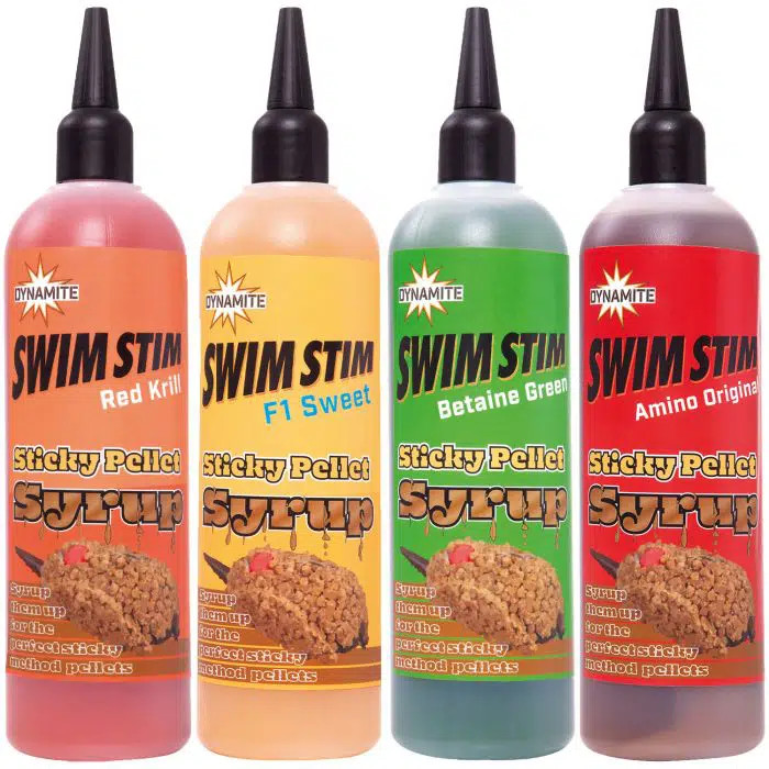 Image of Dynamite Baits Aroma Swimstim Sticky Pellet Syrup Red Krill 300ml (DY1497)