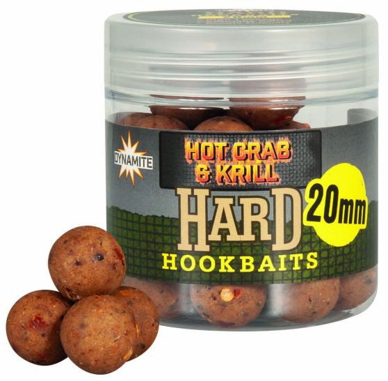 Image of Dynamite Baits Hot Crab &amp; Krill Hard Hookbaits 20mm (DY1585)