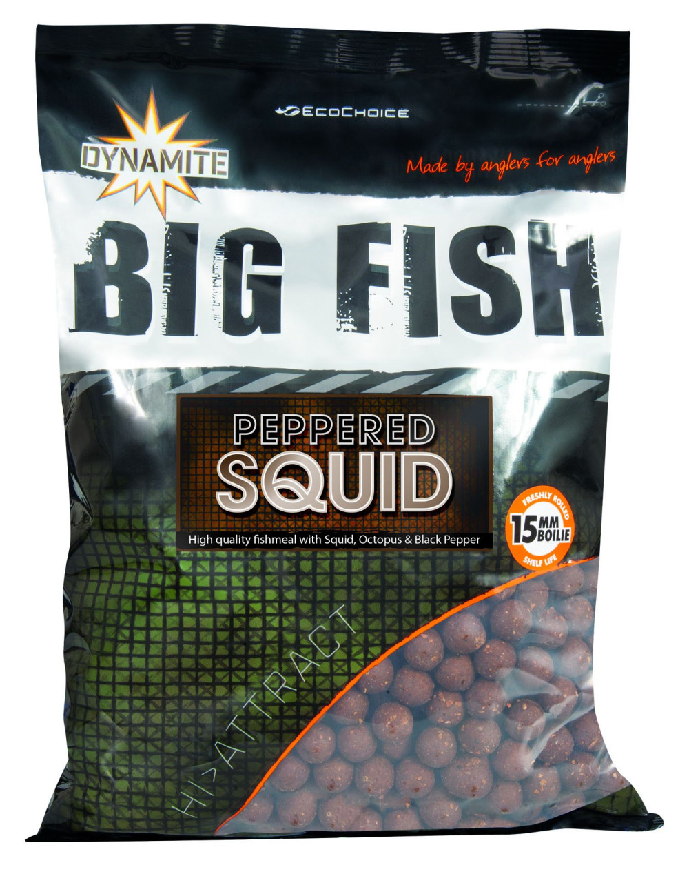 Image of Dynamite Baits Big Fish 15mm 1kg PEPPERED SQUID (DY1681)