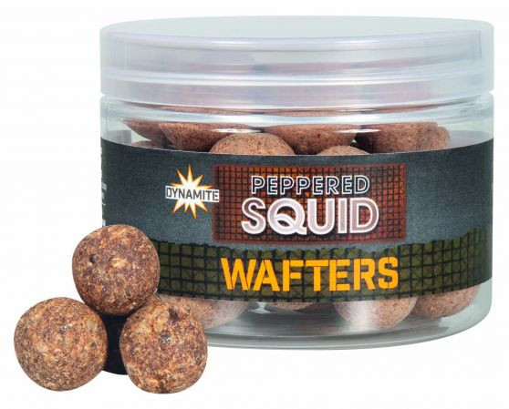 Image of Dynamite Baits Big Fish Peppered Squid Wafters 15mm bojli (DY1690)