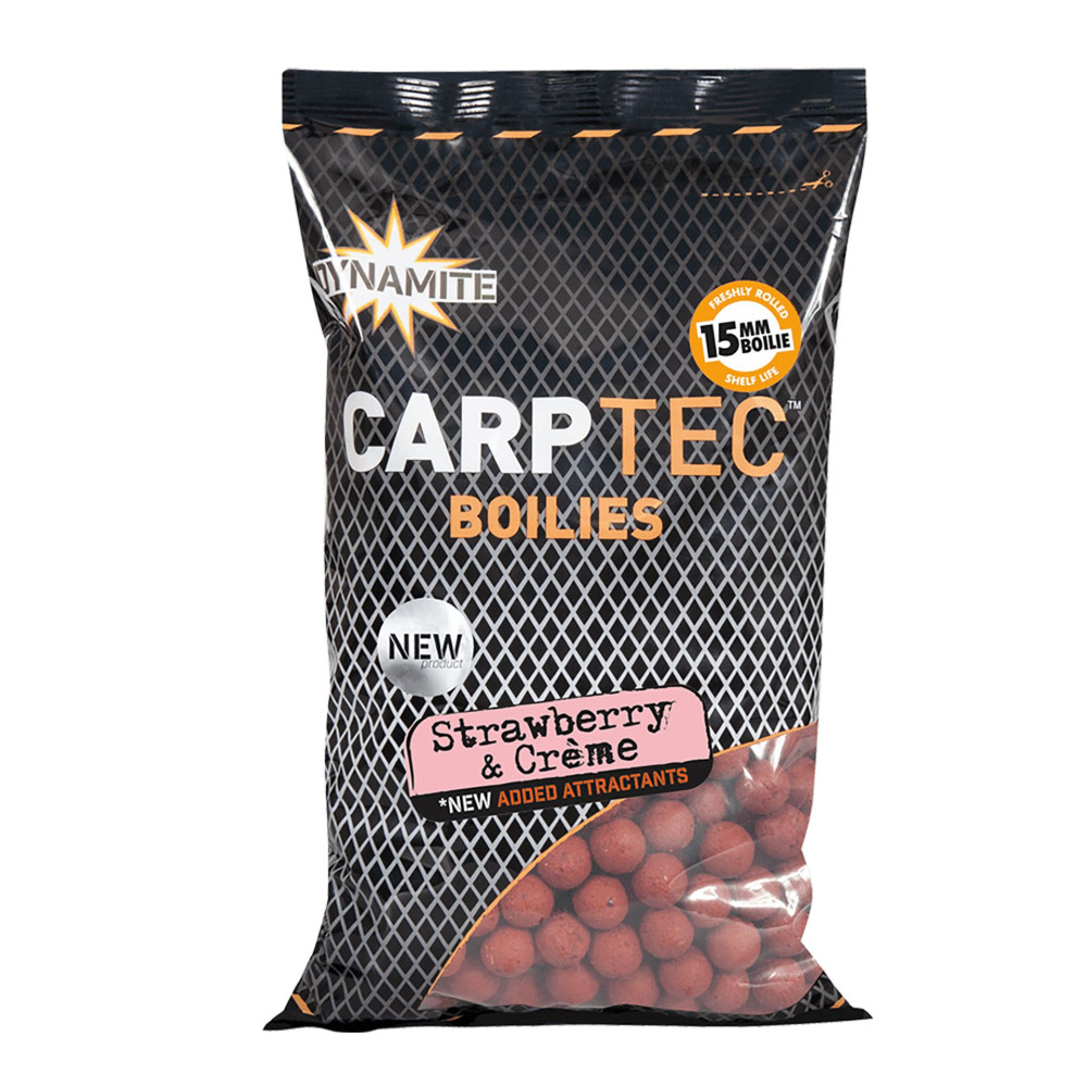 Image of Dynamite Baits Carptec bojli 900g 20mm STRAWBERRY CREME (DY1759)