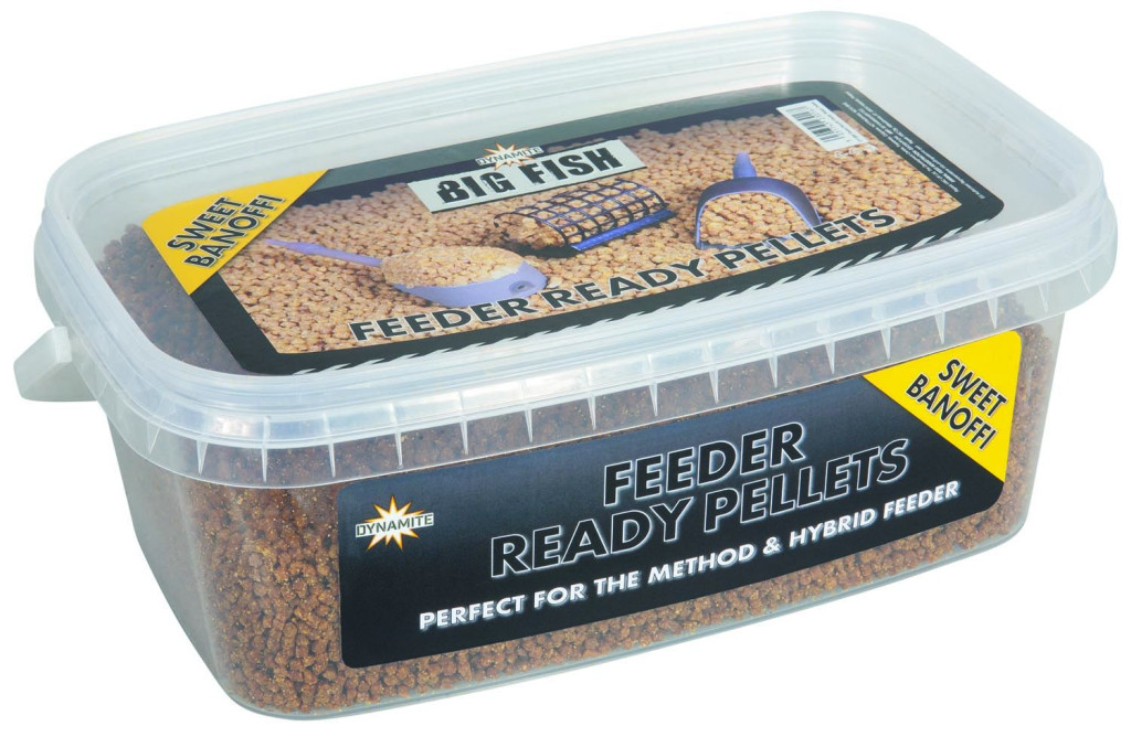 Image of Dynamite Baits Big Fish Ready Method &amp; Hybrid Feeder Pellets Box 2mm 1,2kg Sweet Banoffi (DY1890)