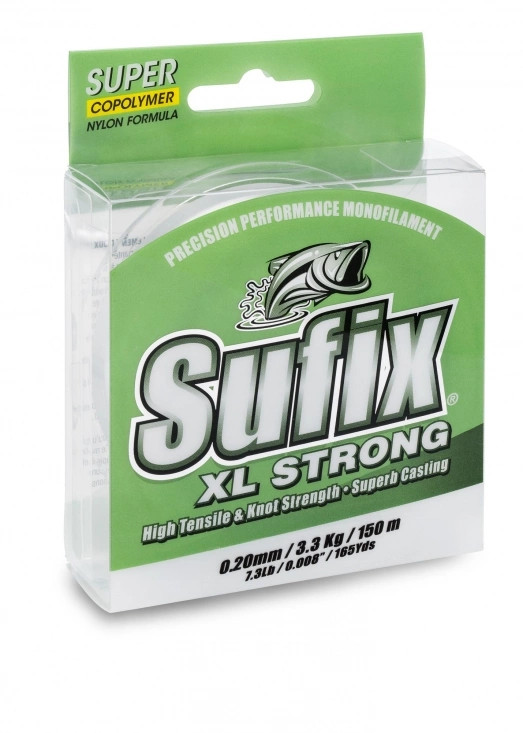 Image of Sufix XL Strong Carp 0.28mm 6,6kg 14,5lb Clear 300m monofil zsinór (ASU470322) színtelen