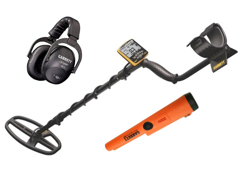 Image of Garrett Ace Apex Wireless Pack 8.5X11 Raider ™ fémkereső - Wireless fejhallgatóval + PPAT ZLynk Pinpointer szett
