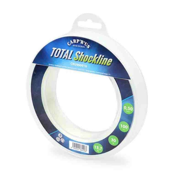 Image of Carp'R'Us Total Shock Line Fluorocarbon előtét zsinór 100m 0,60mm 55lb (CRU960017)