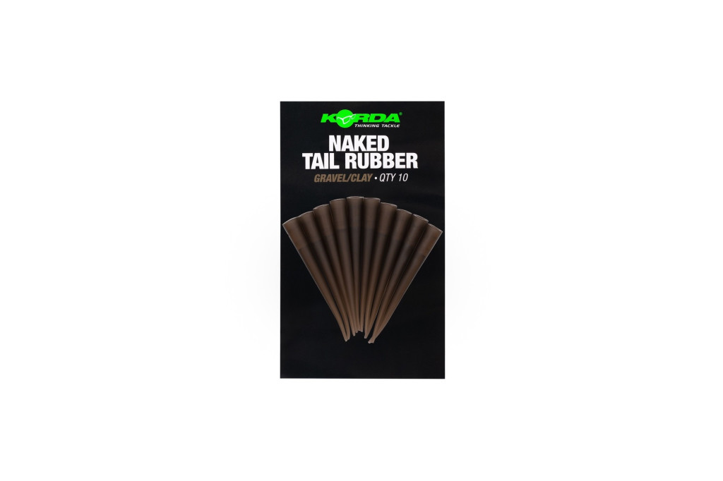 Image of Korda Naked Tail Rubber Gravel Clay szilikon hüvely 10db (KNRG)