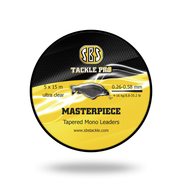 Image of Sbs Masterpiece Tapered Mono Leaders dobóelőtét zsinór 0.26-0.58mm 5db (MTL)