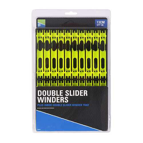 Image of Preston Double Slide Winders 130mm Yellow szerelék tartó létra szett 10db (P0020024)