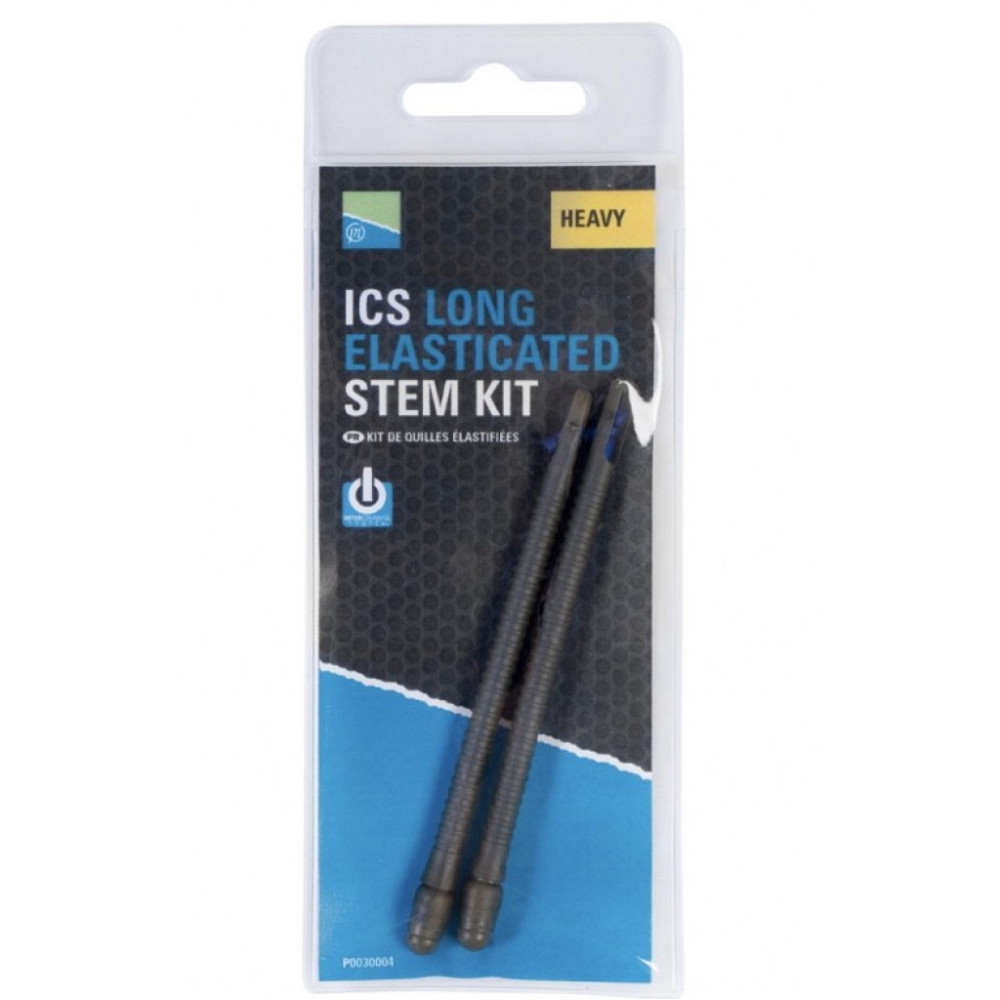 Image of Preston Ics Elasticated Stem Kit - Long Standard gumis kosár szár 2db (P0030003)