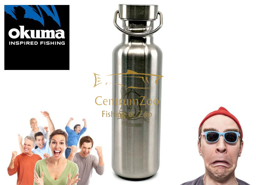 Image of Okuma Water Bottle Carp2 Termosz 0,8L (PA09020) Ponty Motívummal