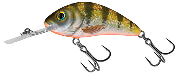 Image of Salmo Rattlin’ Hornet Floating - 3.5cm 3,1g wobbler (QRH273) Yellow Holographic Perch