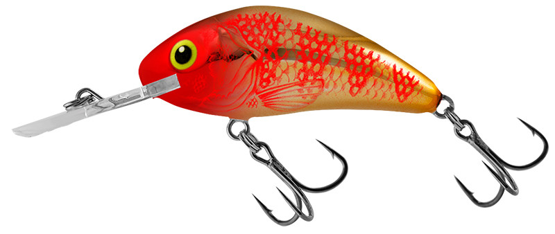 Image of Salmo Rattlin’ Hornet Floating - 5.5cm 10,5g wobbler (QRH519) Golden Red